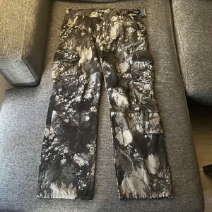 Prps Pants Mens 36x31 Black Camo Cargo Denim E109P14 Garment Dyed Streetwear